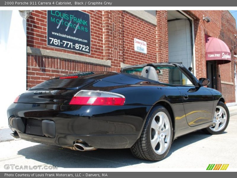Black / Graphite Grey 2000 Porsche 911 Carrera 4 Cabriolet