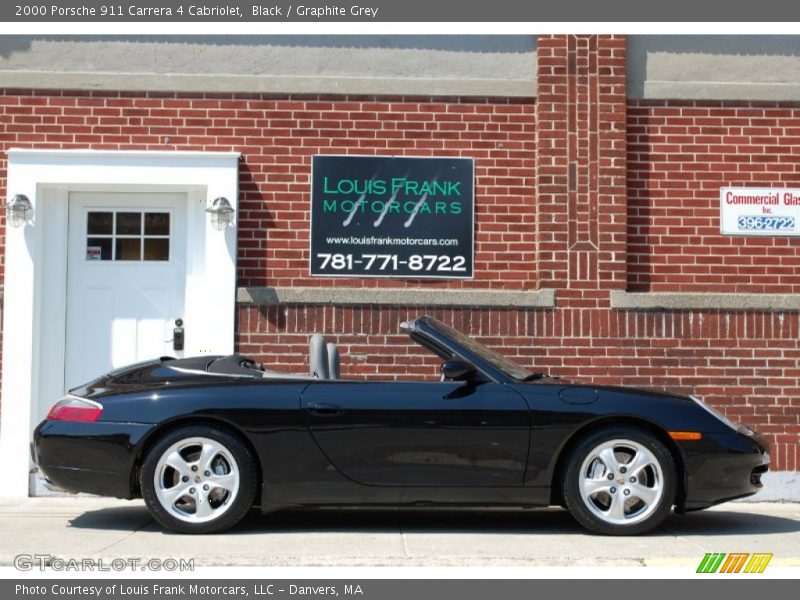 Black / Graphite Grey 2000 Porsche 911 Carrera 4 Cabriolet