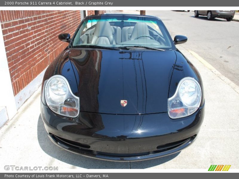 Black / Graphite Grey 2000 Porsche 911 Carrera 4 Cabriolet