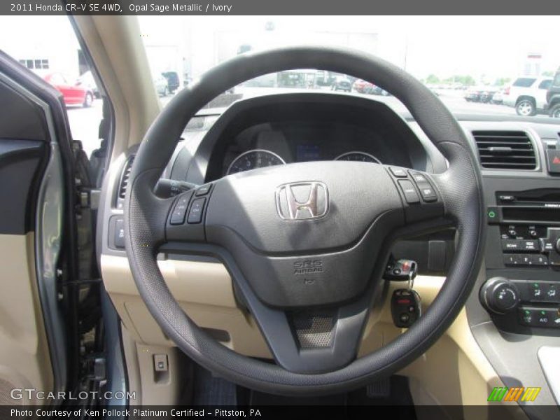 Opal Sage Metallic / Ivory 2011 Honda CR-V SE 4WD