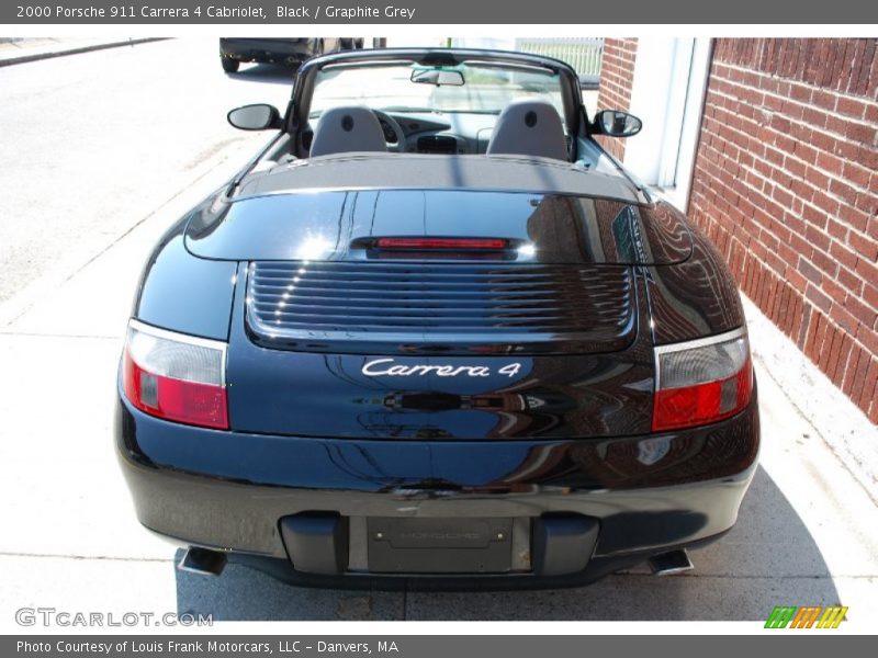Black / Graphite Grey 2000 Porsche 911 Carrera 4 Cabriolet