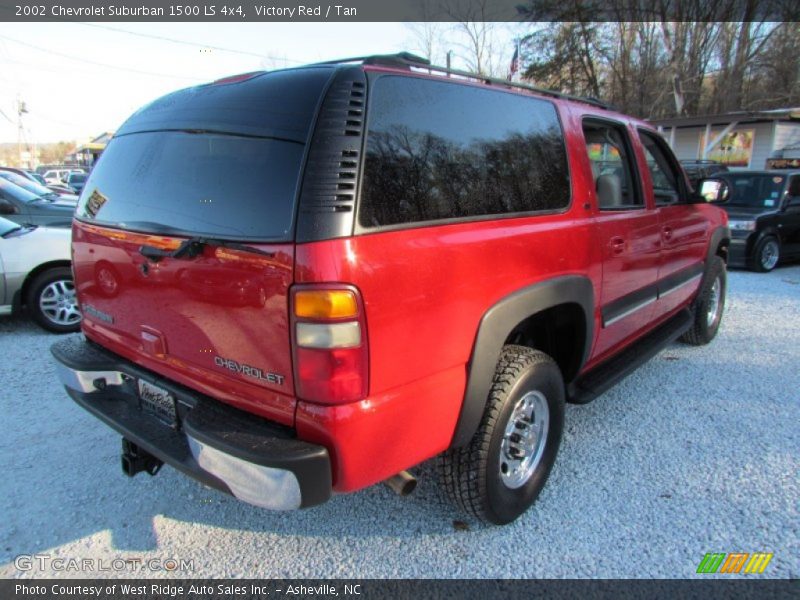 Victory Red / Tan 2002 Chevrolet Suburban 1500 LS 4x4