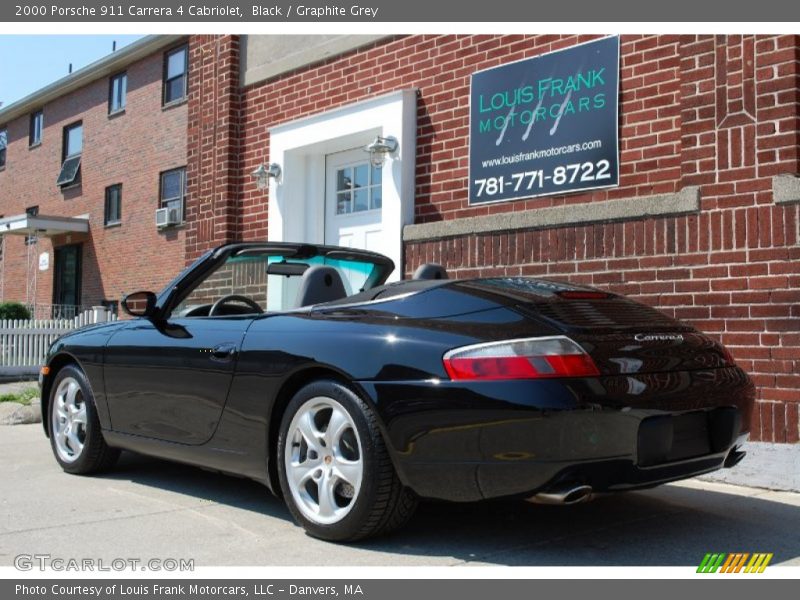 Black / Graphite Grey 2000 Porsche 911 Carrera 4 Cabriolet