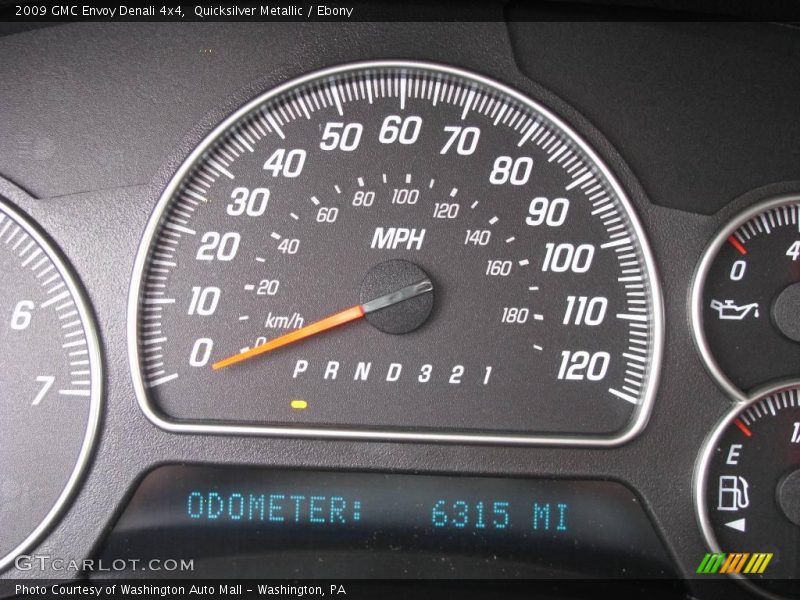 Quicksilver Metallic / Ebony 2009 GMC Envoy Denali 4x4