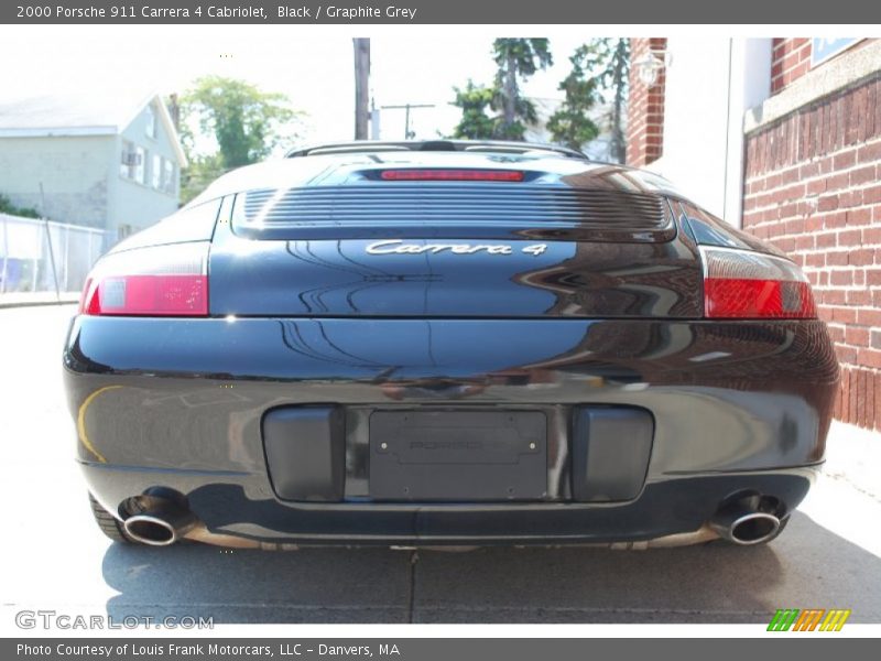 Black / Graphite Grey 2000 Porsche 911 Carrera 4 Cabriolet