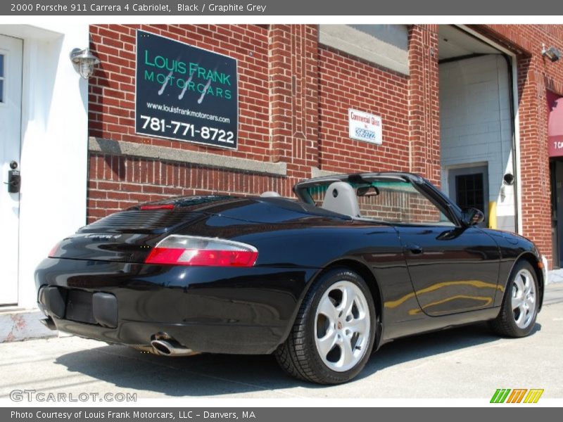 Black / Graphite Grey 2000 Porsche 911 Carrera 4 Cabriolet