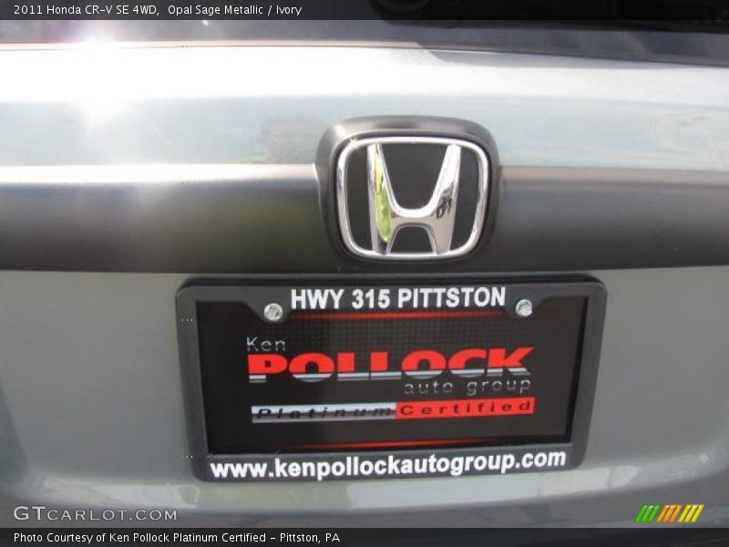 Opal Sage Metallic / Ivory 2011 Honda CR-V SE 4WD