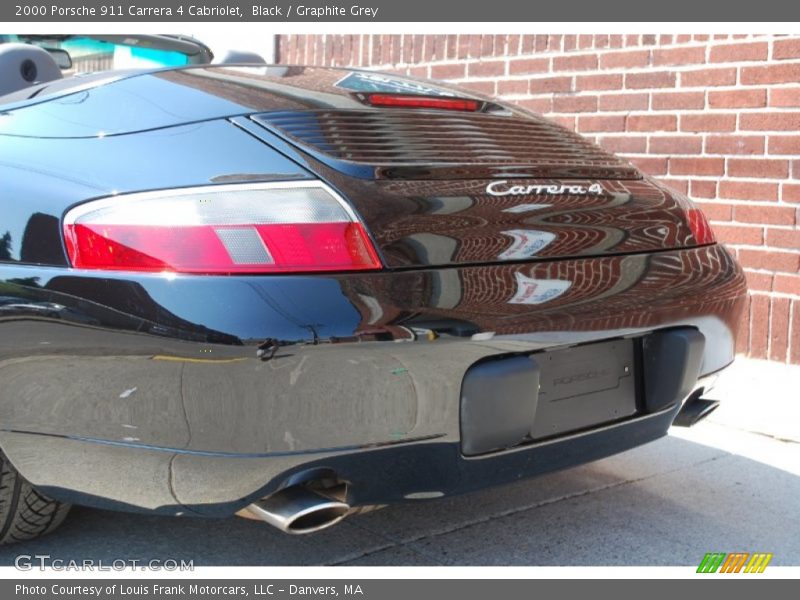 Black / Graphite Grey 2000 Porsche 911 Carrera 4 Cabriolet