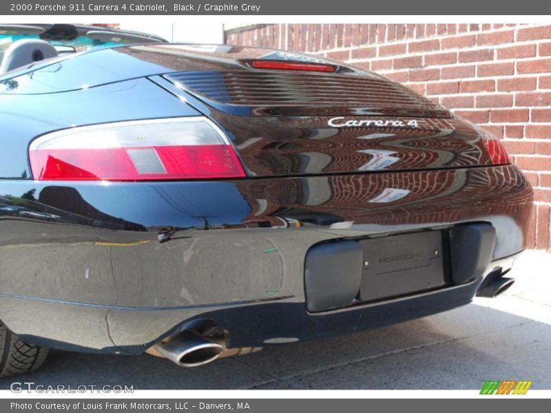 Black / Graphite Grey 2000 Porsche 911 Carrera 4 Cabriolet