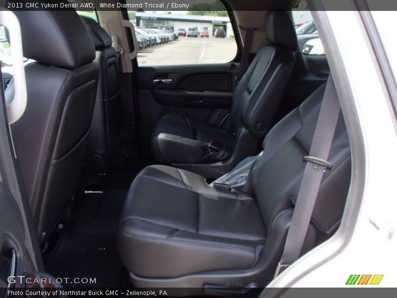 White Diamond Tricoat / Ebony 2013 GMC Yukon Denali AWD