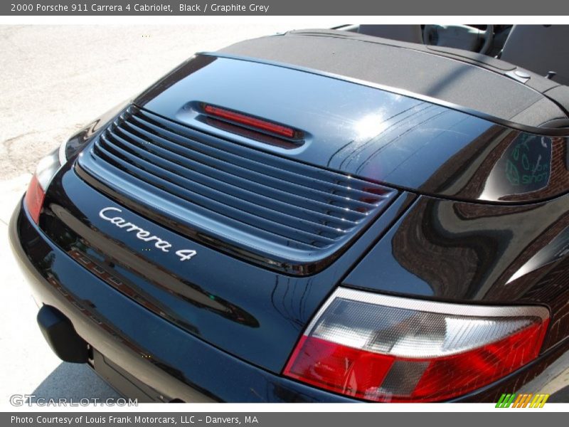 Black / Graphite Grey 2000 Porsche 911 Carrera 4 Cabriolet