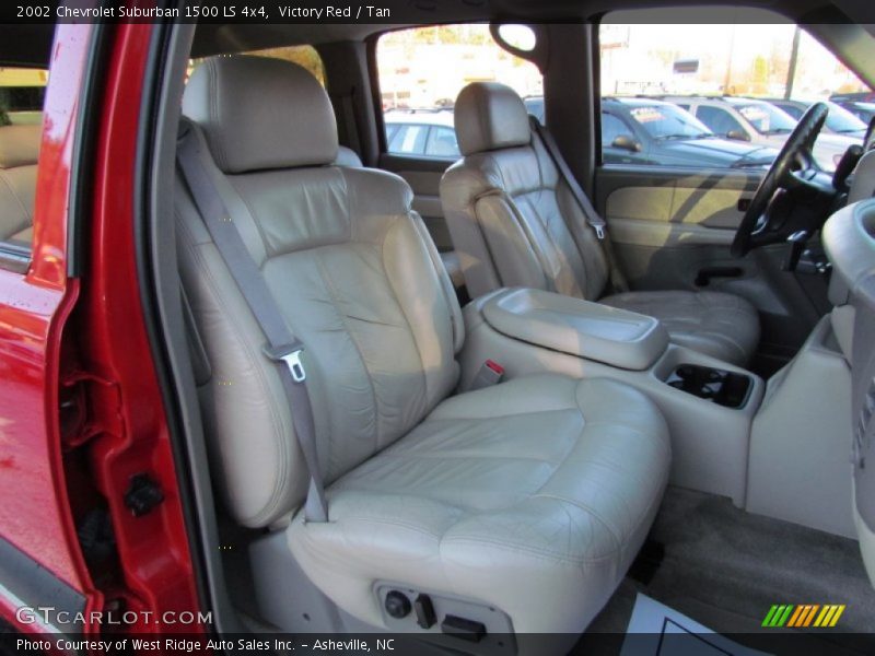 Victory Red / Tan 2002 Chevrolet Suburban 1500 LS 4x4
