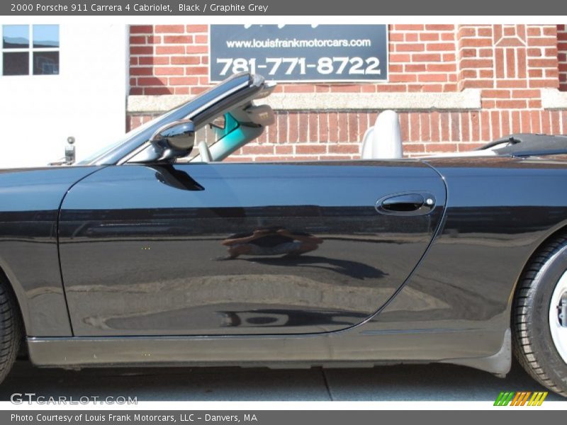 Black / Graphite Grey 2000 Porsche 911 Carrera 4 Cabriolet