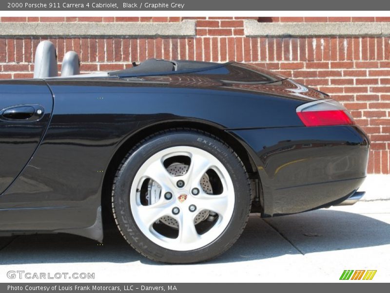Black / Graphite Grey 2000 Porsche 911 Carrera 4 Cabriolet