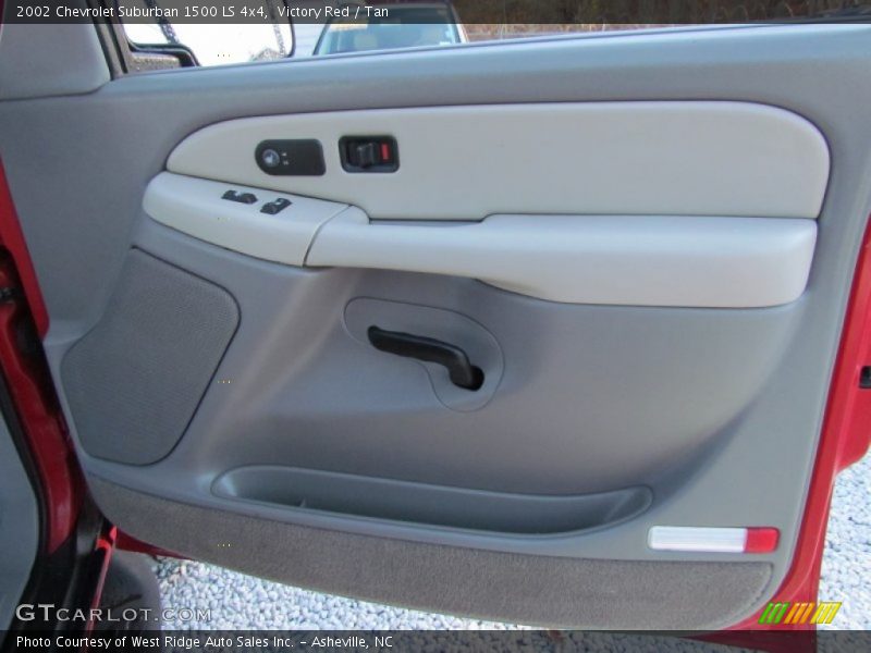 Victory Red / Tan 2002 Chevrolet Suburban 1500 LS 4x4
