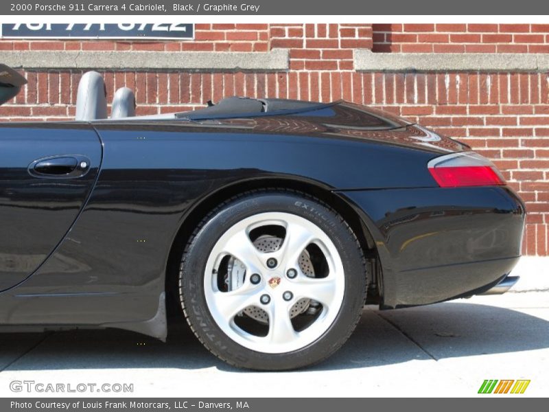 Black / Graphite Grey 2000 Porsche 911 Carrera 4 Cabriolet