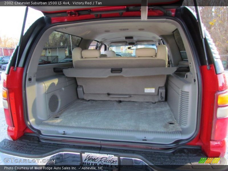 Victory Red / Tan 2002 Chevrolet Suburban 1500 LS 4x4