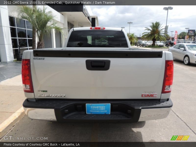 Quicksilver Metallic / Dark Titanium 2012 GMC Sierra 1500 SL Extended Cab