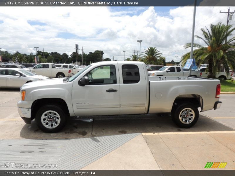Quicksilver Metallic / Dark Titanium 2012 GMC Sierra 1500 SL Extended Cab