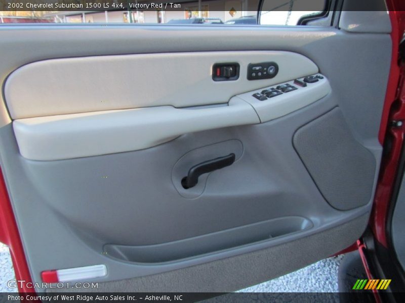 Victory Red / Tan 2002 Chevrolet Suburban 1500 LS 4x4