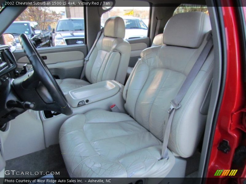 Victory Red / Tan 2002 Chevrolet Suburban 1500 LS 4x4
