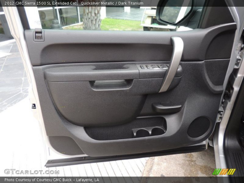 Quicksilver Metallic / Dark Titanium 2012 GMC Sierra 1500 SL Extended Cab