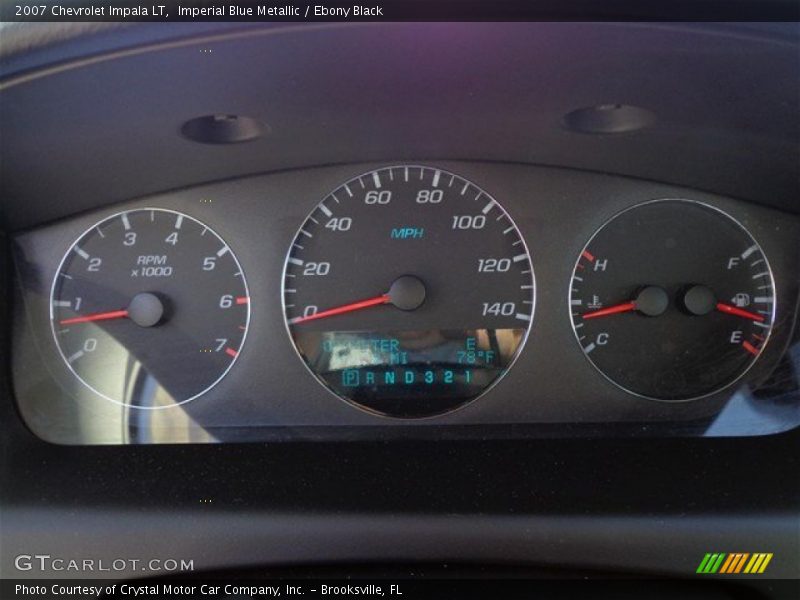 Imperial Blue Metallic / Ebony Black 2007 Chevrolet Impala LT