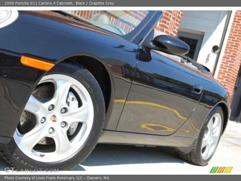 Black / Graphite Grey 2000 Porsche 911 Carrera 4 Cabriolet