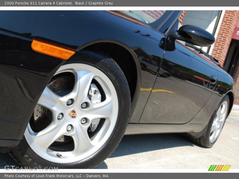Black / Graphite Grey 2000 Porsche 911 Carrera 4 Cabriolet