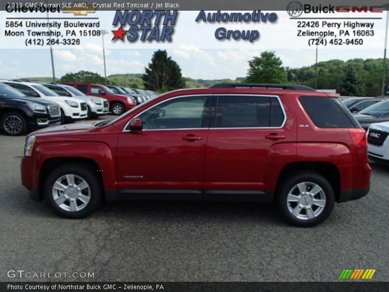 Crystal Red Tintcoat / Jet Black 2013 GMC Terrain SLE AWD
