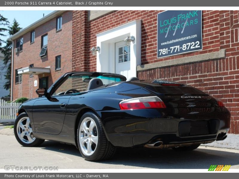 Black / Graphite Grey 2000 Porsche 911 Carrera 4 Cabriolet