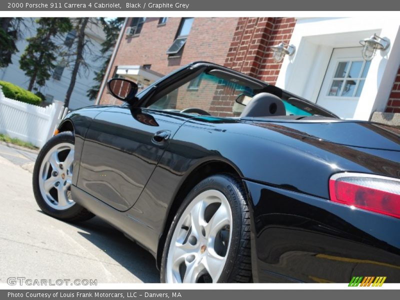 Black / Graphite Grey 2000 Porsche 911 Carrera 4 Cabriolet