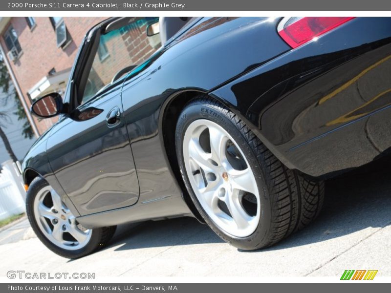 Black / Graphite Grey 2000 Porsche 911 Carrera 4 Cabriolet