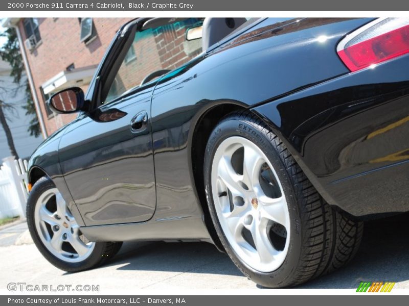Black / Graphite Grey 2000 Porsche 911 Carrera 4 Cabriolet