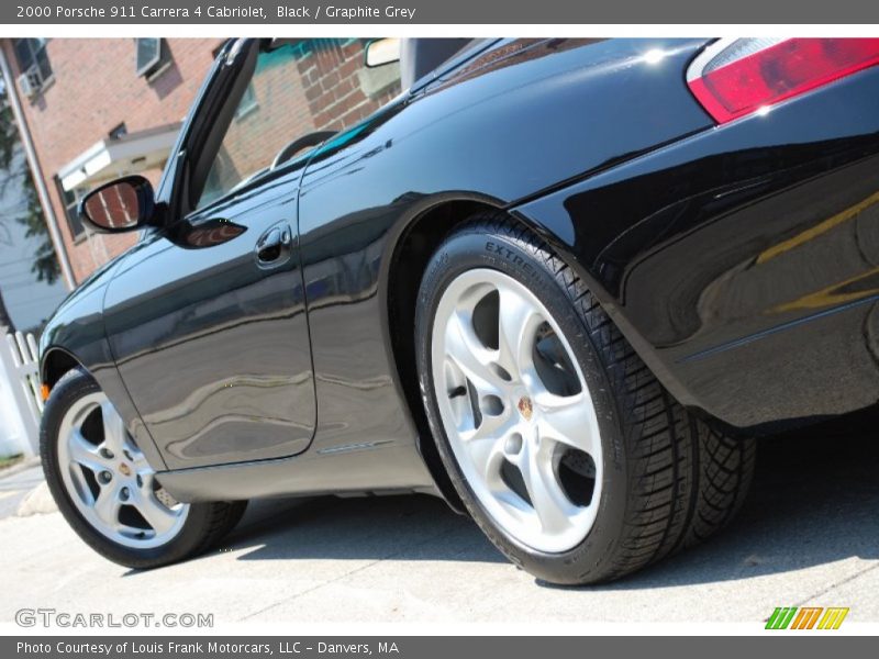Black / Graphite Grey 2000 Porsche 911 Carrera 4 Cabriolet