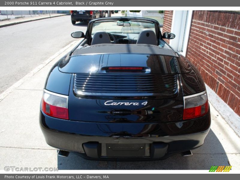 Black / Graphite Grey 2000 Porsche 911 Carrera 4 Cabriolet