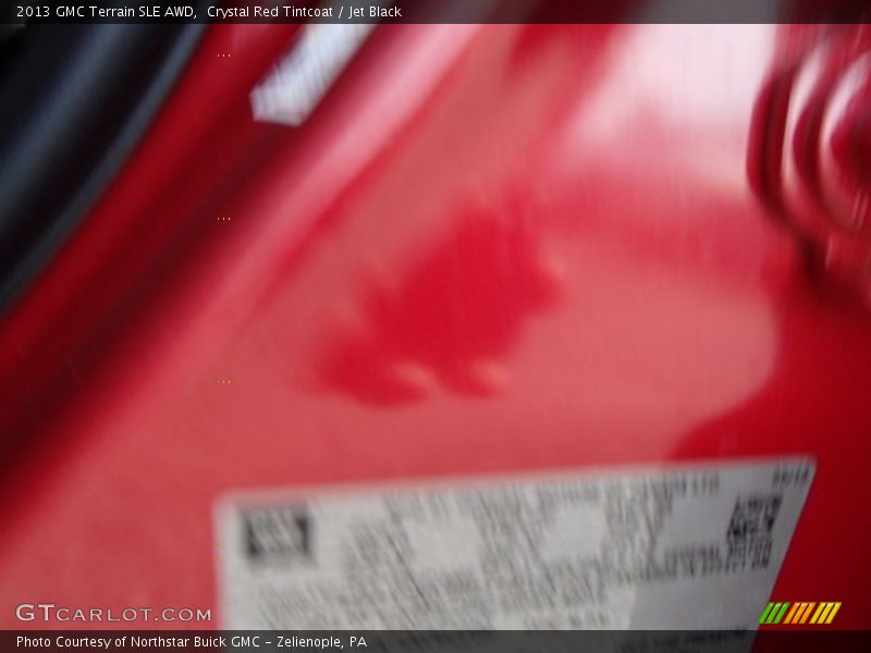 Crystal Red Tintcoat / Jet Black 2013 GMC Terrain SLE AWD