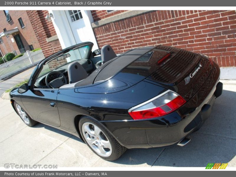 Black / Graphite Grey 2000 Porsche 911 Carrera 4 Cabriolet