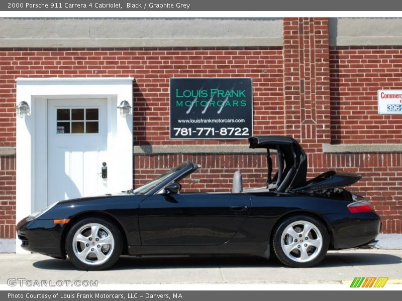 Black / Graphite Grey 2000 Porsche 911 Carrera 4 Cabriolet