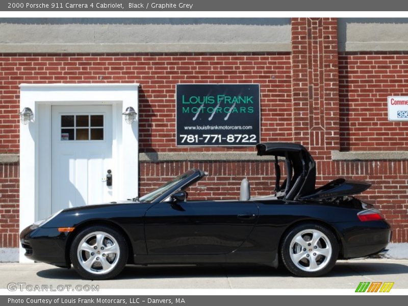 Black / Graphite Grey 2000 Porsche 911 Carrera 4 Cabriolet