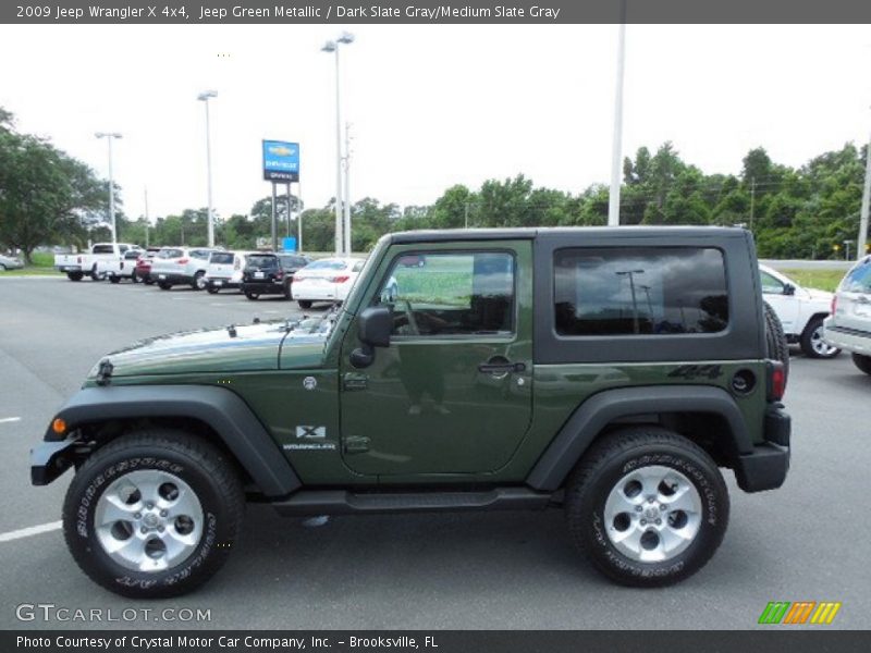 Jeep Green Metallic / Dark Slate Gray/Medium Slate Gray 2009 Jeep Wrangler X 4x4