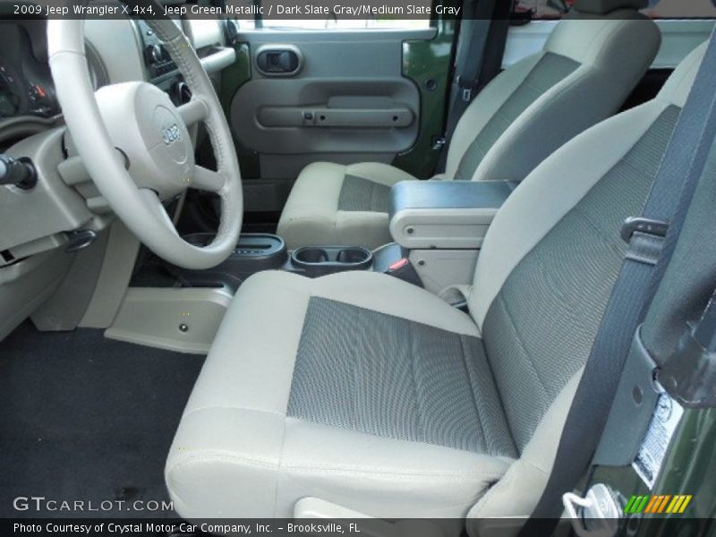 Jeep Green Metallic / Dark Slate Gray/Medium Slate Gray 2009 Jeep Wrangler X 4x4