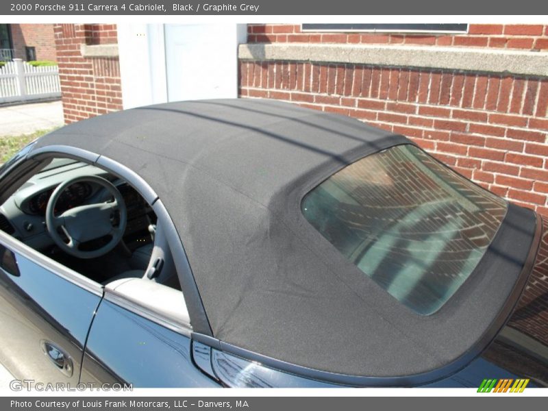 Black / Graphite Grey 2000 Porsche 911 Carrera 4 Cabriolet
