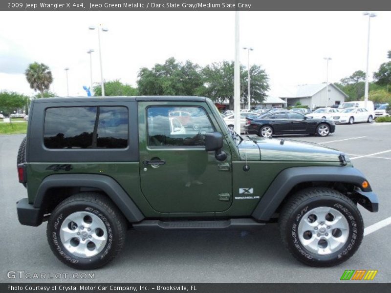 Jeep Green Metallic / Dark Slate Gray/Medium Slate Gray 2009 Jeep Wrangler X 4x4