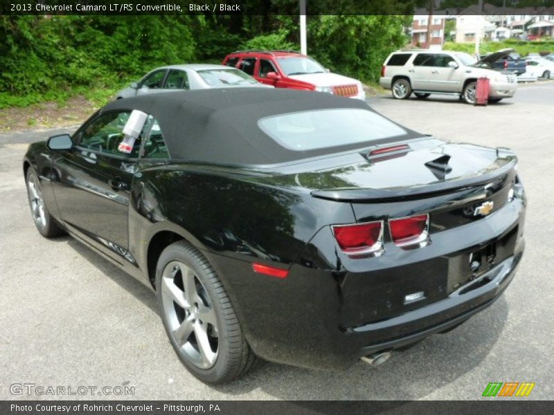 Black / Black 2013 Chevrolet Camaro LT/RS Convertible