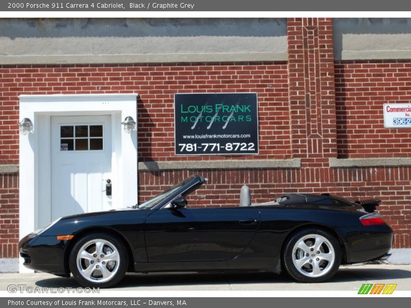 Black / Graphite Grey 2000 Porsche 911 Carrera 4 Cabriolet