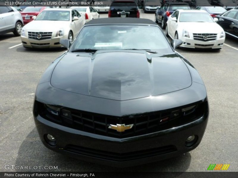 Black / Black 2013 Chevrolet Camaro LT/RS Convertible