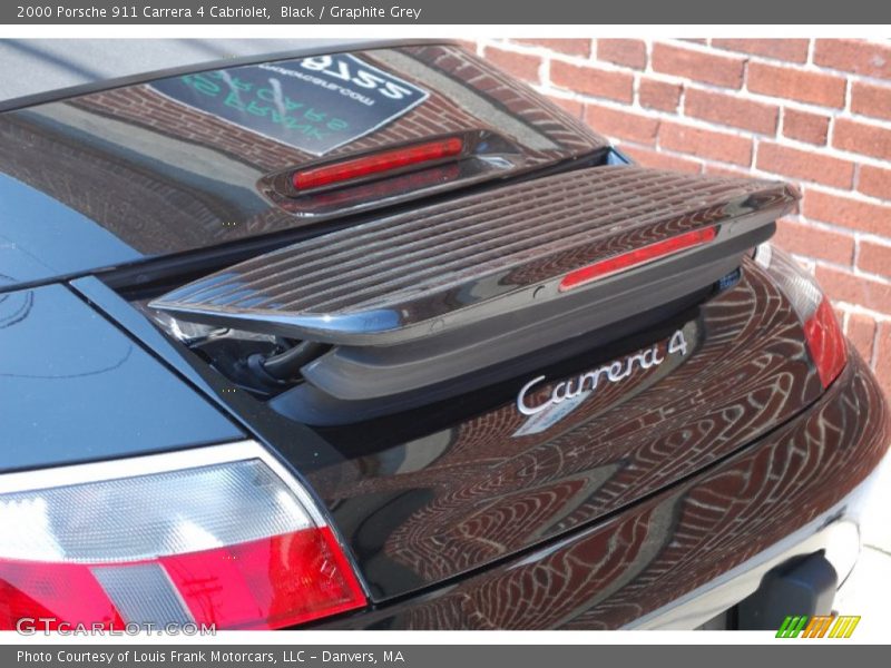 Black / Graphite Grey 2000 Porsche 911 Carrera 4 Cabriolet