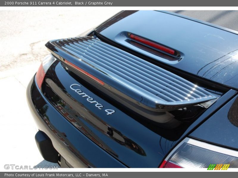 Black / Graphite Grey 2000 Porsche 911 Carrera 4 Cabriolet
