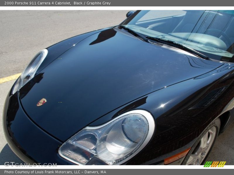 Black / Graphite Grey 2000 Porsche 911 Carrera 4 Cabriolet